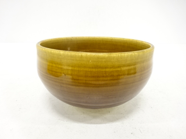 作家物　飴釉　茶碗（保護箱付）